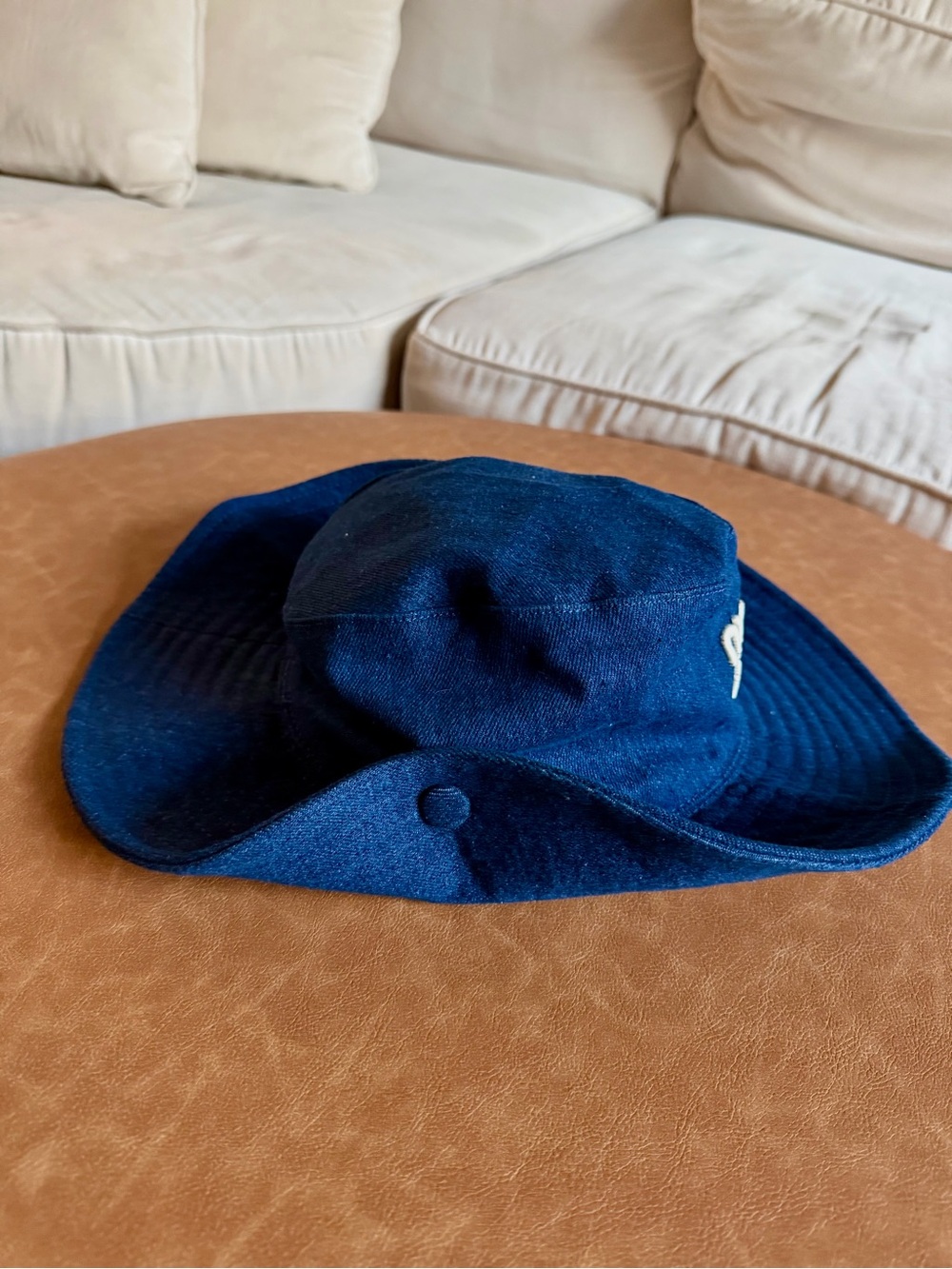 NWOT Designer Inspired Luxury Bucket Adventure Hat Washed Denim - Picture 5 of 6